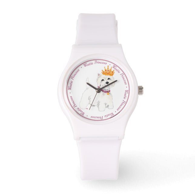 Westie Prinses Horloge (Voorkant)