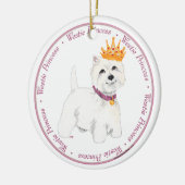 Westie Prinses Ornament (Links)