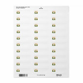 Westie Prinses Retouradres Label (Full Sheet)