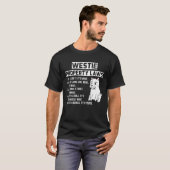 Westie Property Laws Funny Dog T-shirt (Voorkant volledig)
