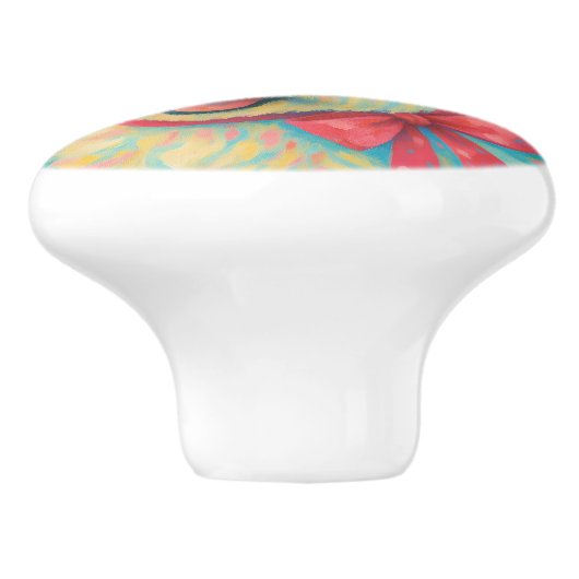 Westie Pull Knobs Keramische Knop (Zijkant)