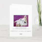 Westie Pup Kaart (Achterkant)