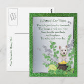 Westie Pup Nummer Een Gezondheid Geluk Wensen Briefkaart (Voorkant / Achterkant)