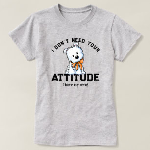 Westie Pup T-Shirt 100% Katoen