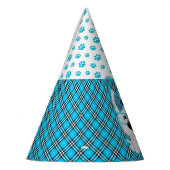 Westie Puppy Dogs Blue Aqua Birthday Party Petten Feesthoedjes (Links)