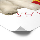 Westie Puppy Eerste Kerstmis Poster (Hoek)