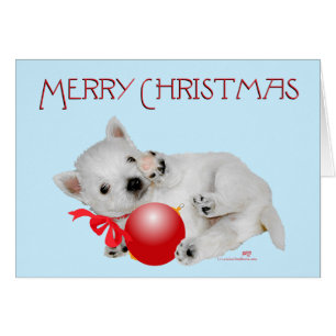 Westie Puppy Kerstmis