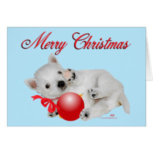 Westie Puppy Kerstmis