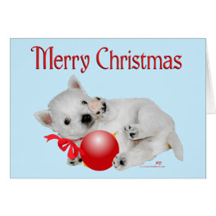Westie Puppy Kerstmis