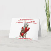 Westie Puppy Love Valentine's Day 2nd Version Feestdagen Kaart (Achterkant)