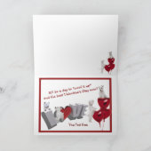 Westie Puppy Love Valentine's Day 2nd Version Feestdagen Kaart (Binnen)