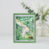 Westie Puppy Nummer twee Happy St Patricks Day Briefkaart (Staand voorkant)