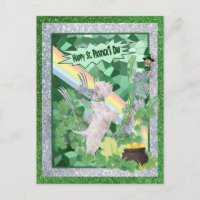 Westie Puppy Nummer twee Happy St Patricks Day