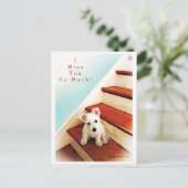 Westie Puppy op stap die je mist! #2 Briefkaart (Staand voorkant)