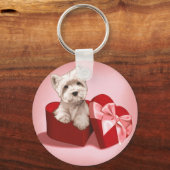 Westie Puppy Sleutelhanger (Voorkant)