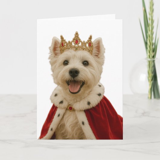 Westie Queen Kaart (Voorkant)