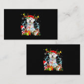 Westie Reindekermis Lampjes Pajama Dog X Visitekaartje (Voorkant / Achterkant)