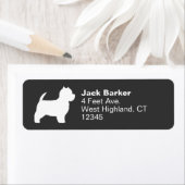 Westie Return Address West Highland White Etiket (Insitu)