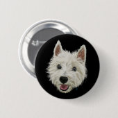 Westie Ronde Button 5,7 Cm (Voorkant /achterkant)