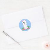 Westie Ronde Sticker (Envelop)