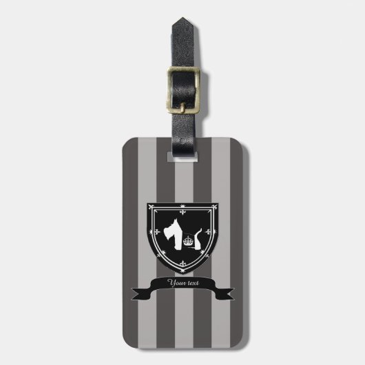 Westie Royal Crown Bagagelabel (Voorkant verticaal)