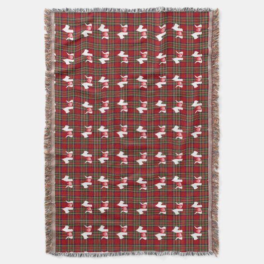 Westie Royal Crown Deken (Voorkant Verticaal)