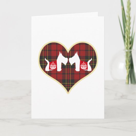 Westie Royal Crown Feestdagen Kaart (Voorkant)