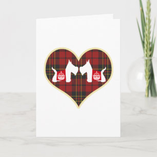 Westie Royal Crown Feestdagen Kaart