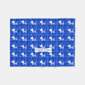 Westie Royal Crown Fleece Deken (Voorkant (Horizontaal))