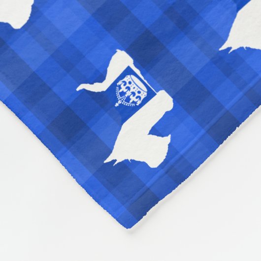Westie Royal Crown Fleece Deken (Hoek)