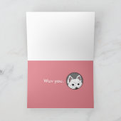 Westie Roze Wuv u de Kaart van Valentijn (Binnen)