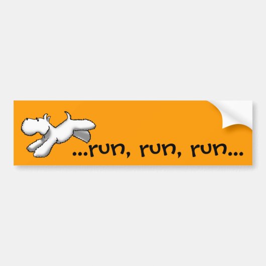 Westie Run Bumpersticker (Voorkant)