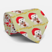 Westie Santa Paws Apparel Stropdas (Opgerold)