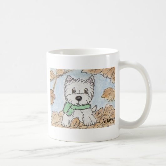 WESTIE SCARF KOFFIEMOK (Rechts)