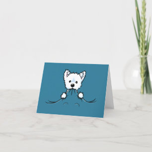 Westie Schattigee agressie KiniArt Bedankkaart