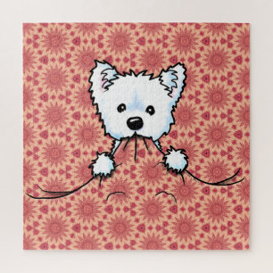 Westie Schattigee agressie KiniArt Legpuzzel