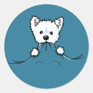 Westie Schattigee agressie KiniArt Sticker