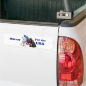 Westie & Scottie Hoera voor de VS Bumpersticker (Op Truck)