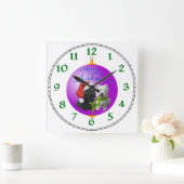 Westie Scottie Kerst Ornament Vierkante Klok (Huis)