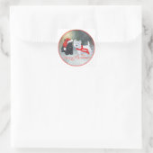 Westie Scottie Kerstmis Vierkante Sticker (Tas)