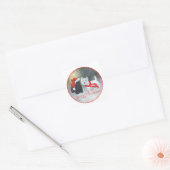 Westie Scottie Kerstmis Vierkante Sticker (Envelop)