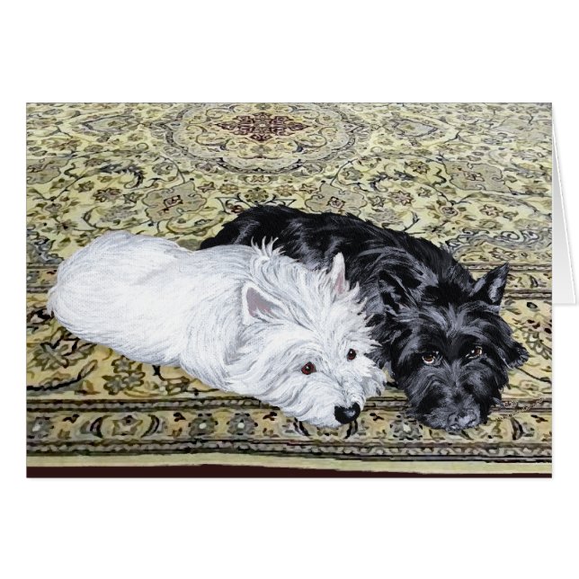 Westie & Scottie op hun gemak (Voorkant Horizontaal)