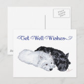 Westie & Scottie op hun gemak Briefkaart (Voorkant / Achterkant)