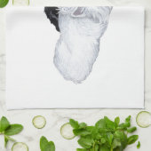 Westie & Scottie op hun gemak Theedoek (Gevouwen)