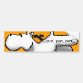 Westie/Scottie Run Bumpersticker (Voorkant)