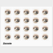 Westie & Scottie Samen Herfst Vierkante Sticker (Vel)