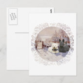 Westie & Scottie Winter Ekster Briefkaart (Voorkant / Achterkant)