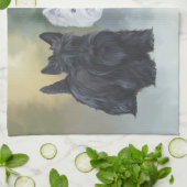 Westie Scottie Wintertijd Theedoek (Gevouwen)