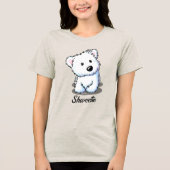 Westie Shweetie Tri-Blend Shirt (Voorkant)