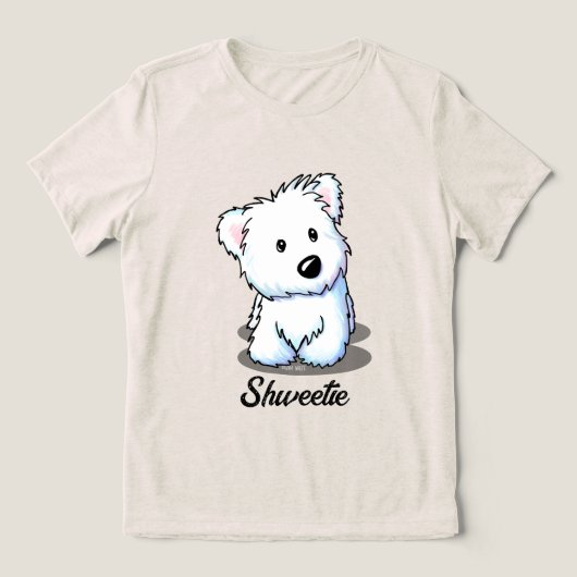 Westie Shweetie Tri-Blend Shirt (Design voorkant)